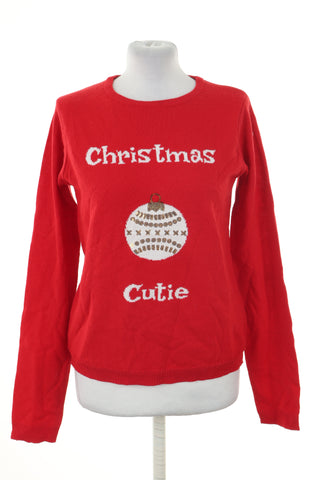 Sweter czerwony świąteczny