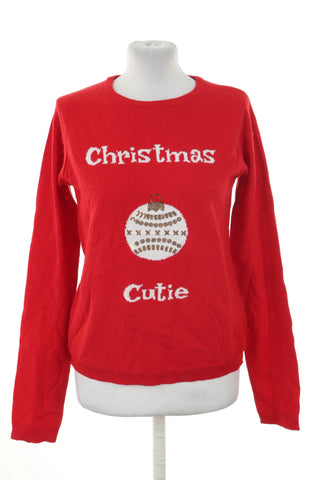 Sweter czerwony świąteczny