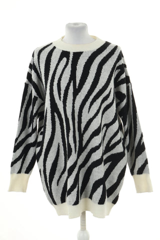 Sweter biały wzorek