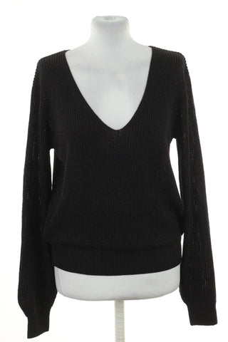 Sweter czarny błyszczący