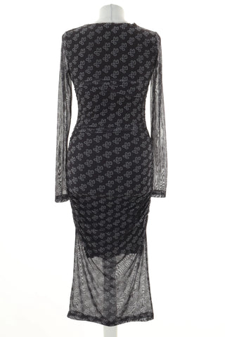 Sukienka czarna wzorek