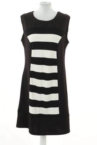 Black striped dress