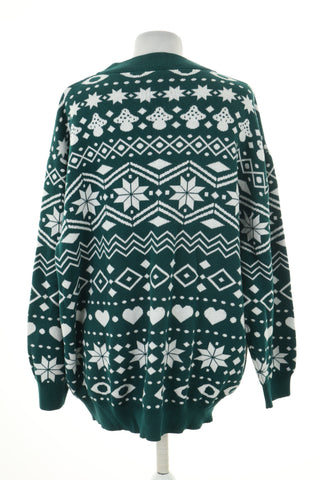 Sweter zielony świąteczny