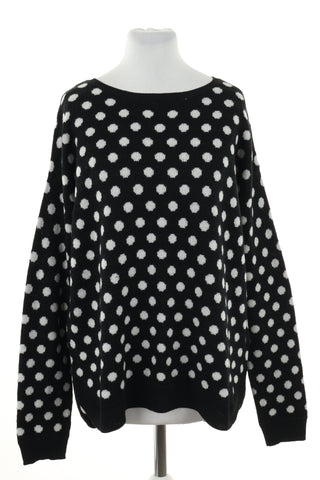 Sweter czarny kropki