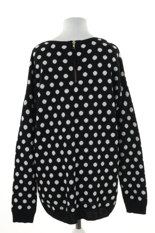 Sweter czarny kropki