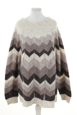Sweter beżowy wzorek