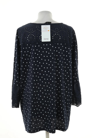 Bluzka granatowa kropki