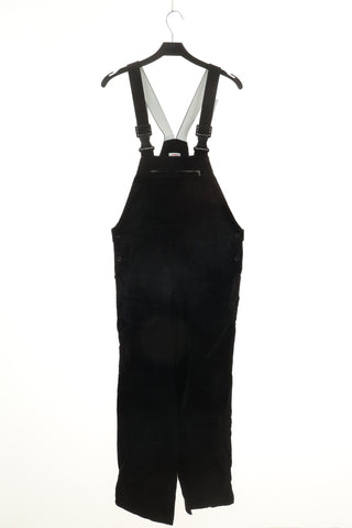 Ogrodniczki czarne sztruksowe