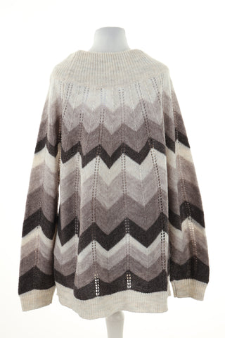 Sweter beżowy wzorek