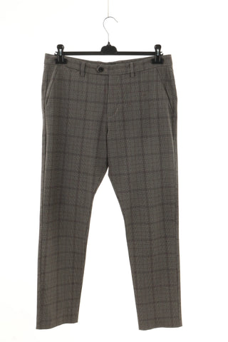 Beige checkered trousers