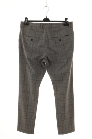 Beige checkered trousers