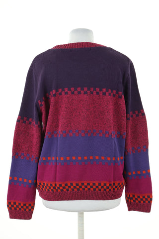 Rosa Pullover mit Muster