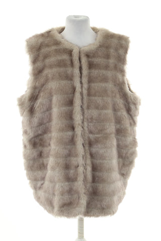 Kamizelka futerkowa szara