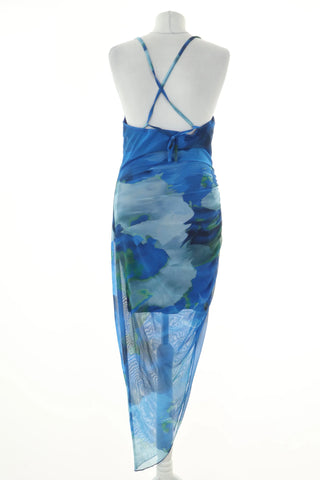 Blue dress with pattern