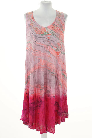 Pink dress with pattern