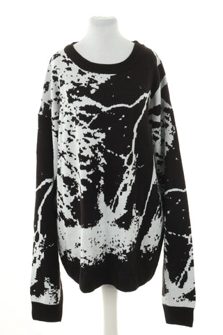 Sweter czarny wzorek