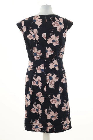 Navy blue dress with flowers