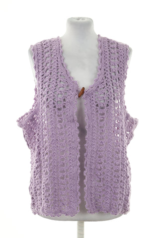Kamizelka sweterkowa fioletowa