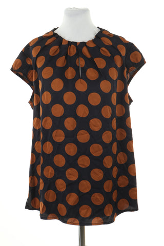 Black blouse with dots
