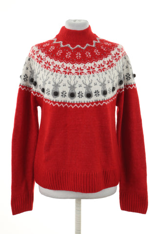 Sweter świąteczny czerwony
