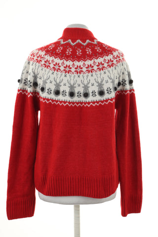 Sweter świąteczny czerwony