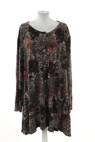 Bluzka brązowa wzorek