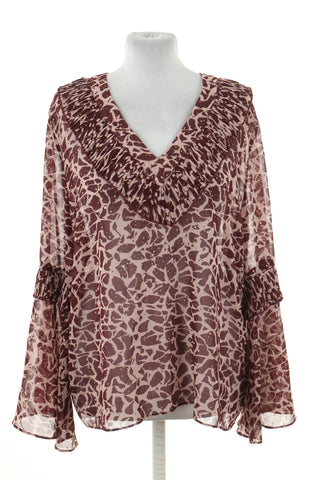 Bluzka bordowa wzorek