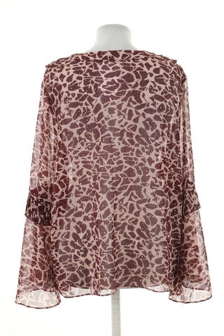 Bluzka bordowa wzorek