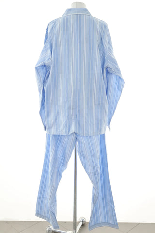 Blue striped pajamas