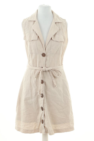 Beige Kleid