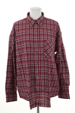 Koszula bordowa kratka