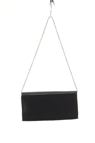 Schwarze glänzende Handtasche