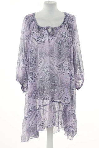 Purple dress with pattern