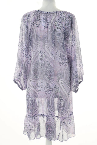 Purple dress with pattern