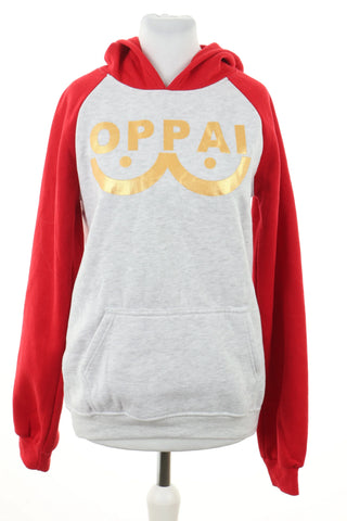 Gray-red sweatshirt