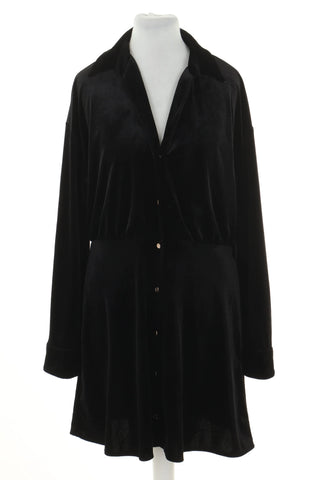 Black velour dress