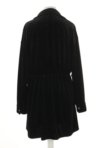 Black velour dress