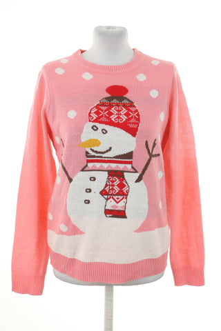 Sweter świąteczny różowy