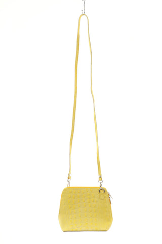 Torebka żółta skóra