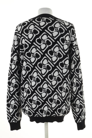 Sweter czarny wzorek