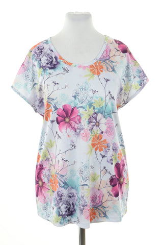 Bluzka biała kwiaty