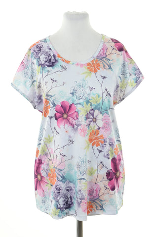 Bluzka biała kwiaty