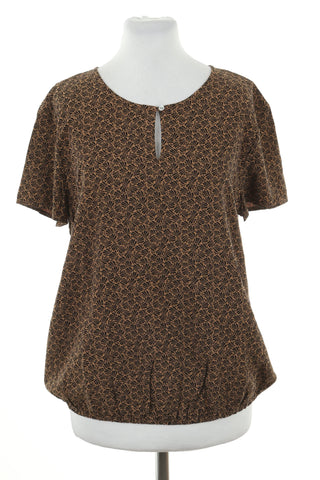 Bluzka brązowa wzorek