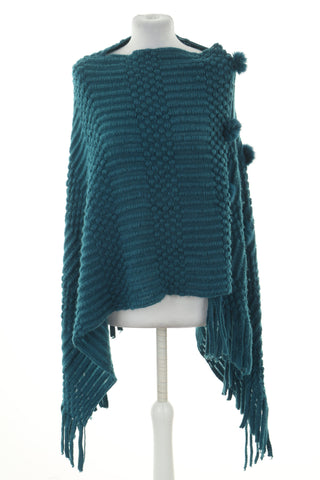 Poncho niebieskie