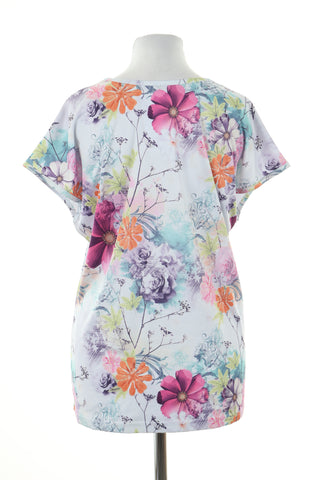 Bluzka biała kwiaty