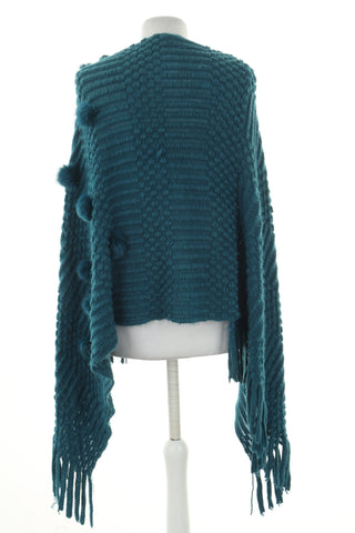 Poncho niebieskie