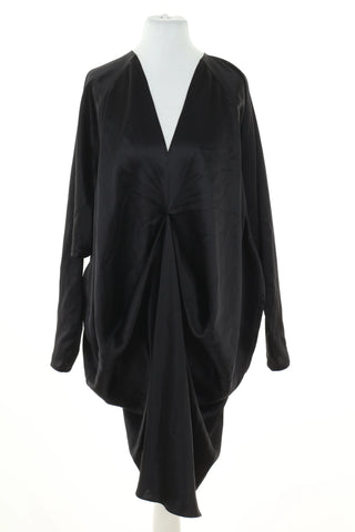 Black silk dress