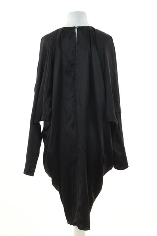 Black silk dress