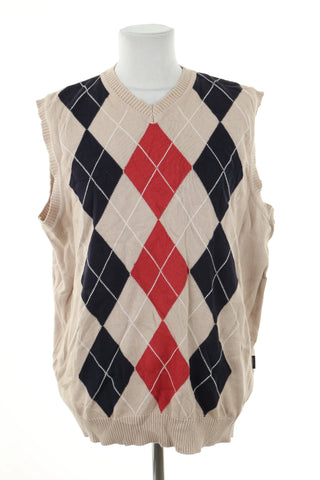 Kamizelka sweterkowa beżowa wzorek