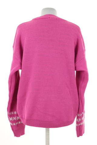 Sweter świąteczny różowy